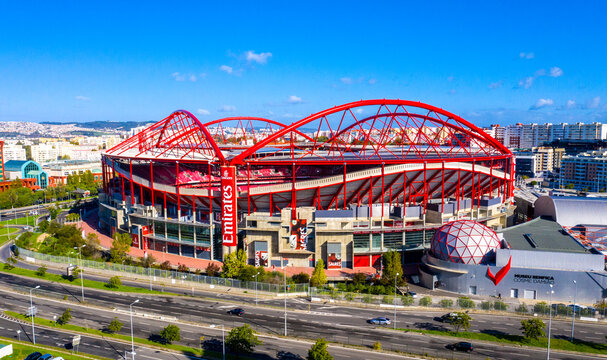 Famous Soccer stadium in Lisbon called Estadio da Luz of Benfica Lisbon Portugal