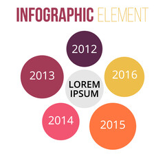 circle chart information infographic element