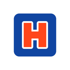 Obraz premium Hospital vector glyph icon. Medical sign