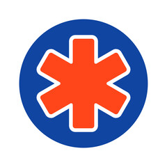 Medical Emergency Care glyph vector glyph icon