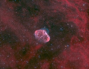 The Wolf-Rayet nebula NGC 6888 or the Crescent nebula in Cygnus