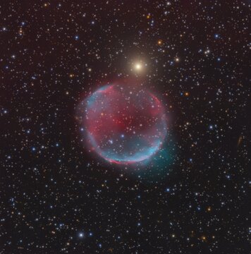 The planetary nebula Strottner-Drechsler 20 or Aurore's nebula in the constellation Puppis