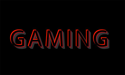 gaming text effect 
