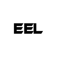 EEL letter logo design with white background in illustrator, vector logo modern alphabet font overlap style. calligraphy designs for logo, Poster, Invitation, etc.