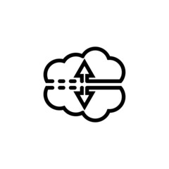 cloud transfer icon logo