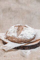 Freshly and tasty baked traditional rye bread