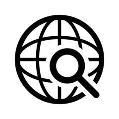 Set of world map vector line icons. Navigation illustration sign collection. Globe symbol.