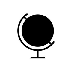 Set of world map vector line icons. Navigation illustration sign collection. Globe symbol.