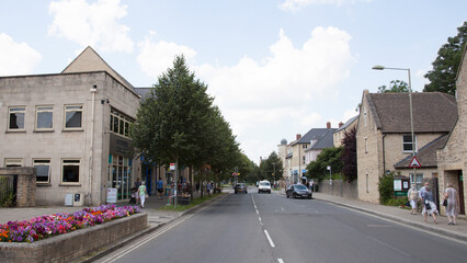 Views of Welch Way in Witney, Oxfordshire in the UK