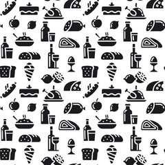 grocery seamless pattern