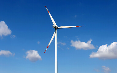 Windmill turbine clouds