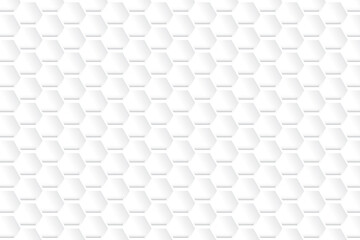 Abstract  white and gray color, modern design background with geometric shape, hexagonal pattern. Vector illustration.
