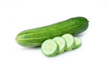 cucumber isolated on white background