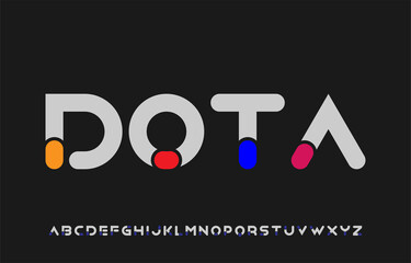 colorful unique creative modern alphabet typography letter logo design