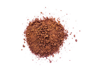 instant coffee isolated on white