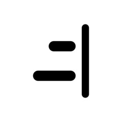 Align horizontal icon