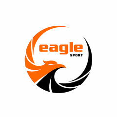 abstract business logo of eagle 