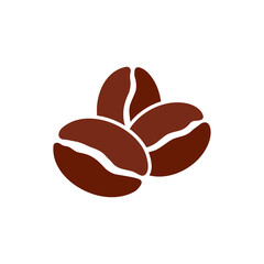 Coffee beans graphic icon. Sign coffee beans isolated on white background. Vector illustration