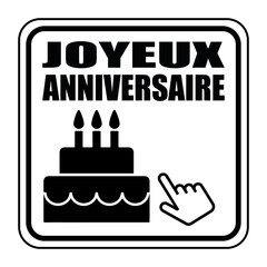 Logo joyeux anniversaire.