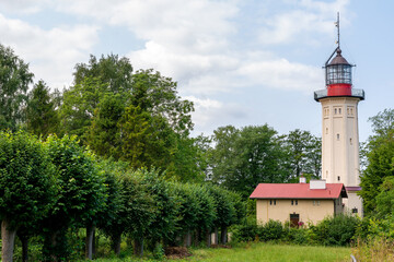 Lighthouse "Rozewie II" in Rozewie near Jastrzezbia Gora (Poland)