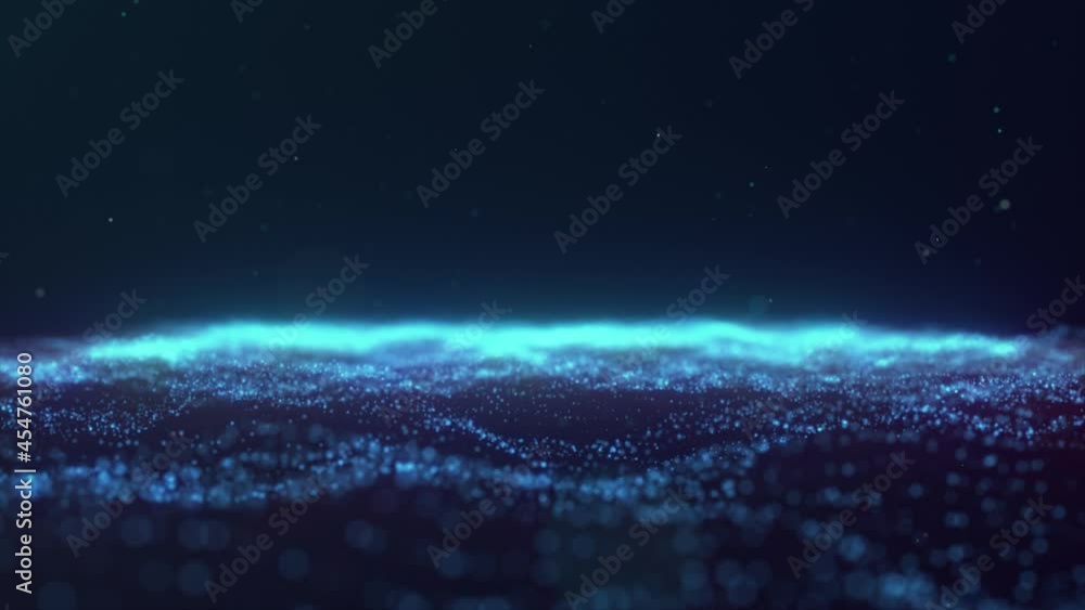Poster colorful action explosion particles on dark area background. isolated bright splash sound waves. mac