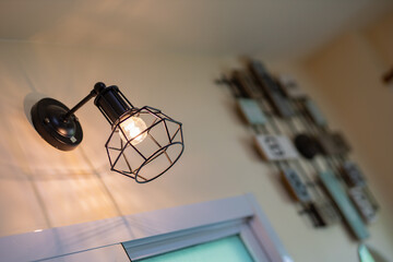 street lamp at night