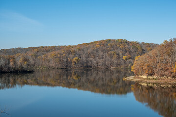 Burr Oak Lake in Autumn