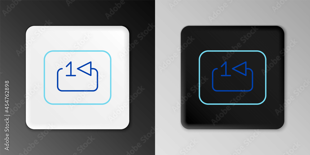 Poster line repeat track music player icon isolated on grey background. the sign is a round curved arrow an