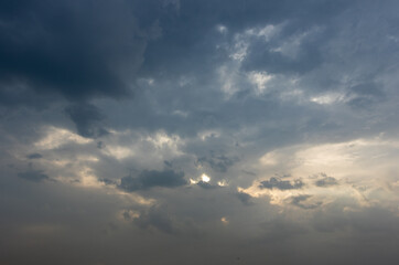 Fototapeta na wymiar clouds after rain in the sky