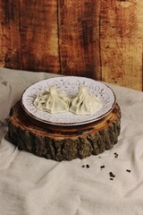 khinkali on the wood