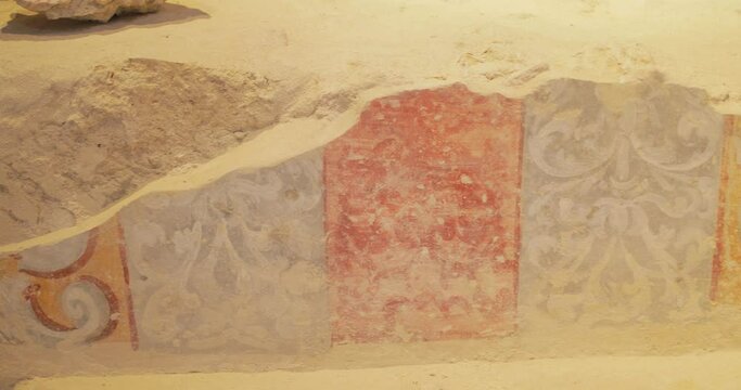 Affreschi di edifici in epoca normanna medievale in italia