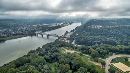 Allegheny River with Clouds