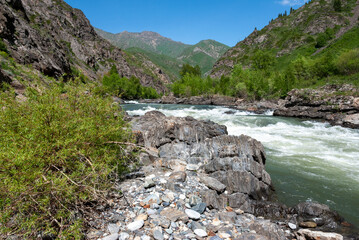 river in the mountains