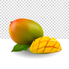 Mango illustrator 3d vector premium
