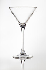 cocktail glass on white background