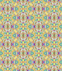 Full Frame Seamless Illustrated Abstract Background of Chaos 