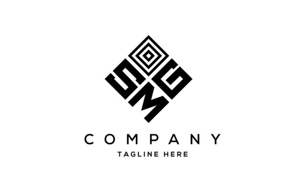 SGM square three latter logo vector