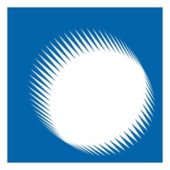 blue vector frame of complex original shape for photo or logo, simple vector isolated on white background , abstract blue background with circles