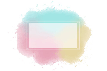 watercolor paint stroke background vector illustration. watercolor stain
