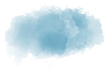 blue watercolor paint stroke background vector illustration. watercolor stain