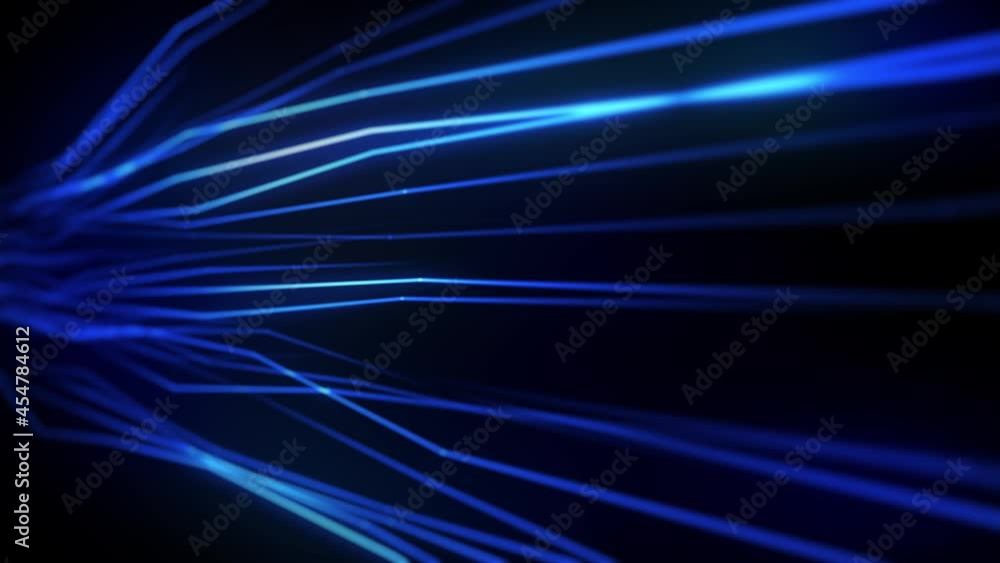 Poster abstract plexus lines strings flowing seamless loop/ 4k animation of an abstract technology concept 