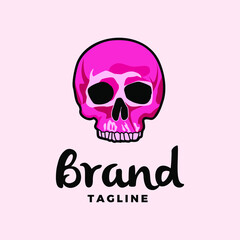 Pink Skull Logo