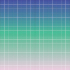 Fototapeta premium Squares. Grid. Gradient. Blue and green colors. Beautiful minimalistic aesthetic. Extremely high quality image. Spring vibes. Vector.