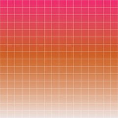 Squares. Grid. Gradient. Bright pink and orange colors. Beautiful minimalistic aesthetic. Extremely high quality image. Spring vibes. Vector.