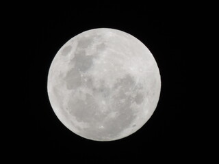 full moon over black