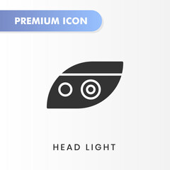 head light icon for your website design, logo, app, UI. Vector graphics illustration and editable stroke. head light icon glyph design.