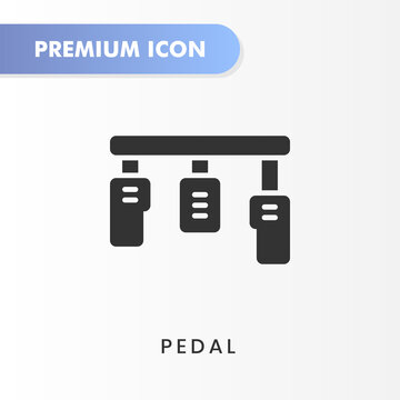 pedal icon for your website design, logo, app, UI. Vector graphics illustration and editable stroke. pedal icon glyph design.