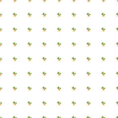 Abstract botany tropical seamless pattern with green little palm tree and island silhouettes. Isolated backdrop.