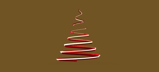 minimalismus weihnachten weihnachtsbaum modern illustration 3d