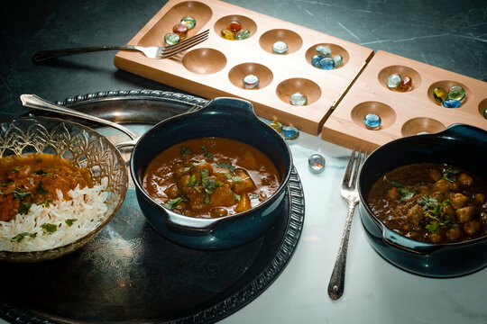 Indian Food Mancala Boardgame
